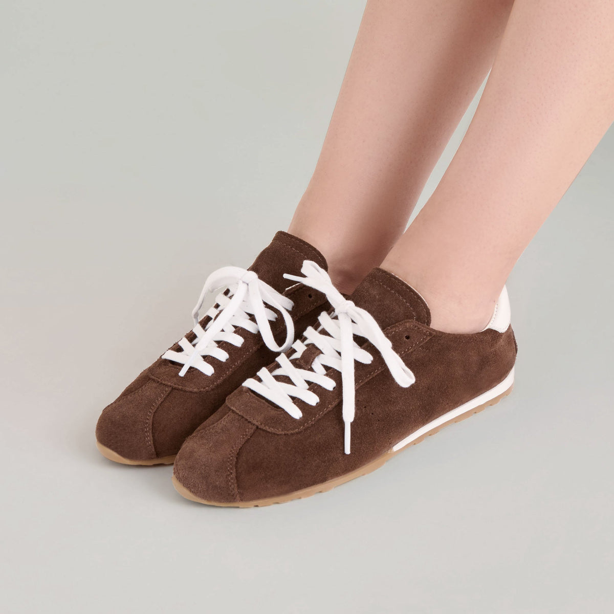 Serina Dk Brown Suede Sneakers | Dolce Vita New