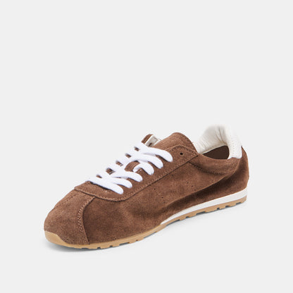 Serina Dk Brown Suede Sneakers | Dolce Vita New