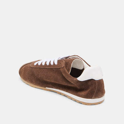 Serina Dk Brown Suede Sneakers | Dolce Vita New