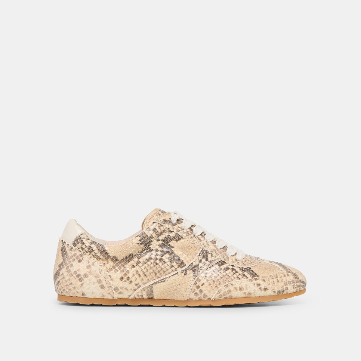 Dorie Natural Snake Embossed Leather Sneakers | Dolce Vita Latest