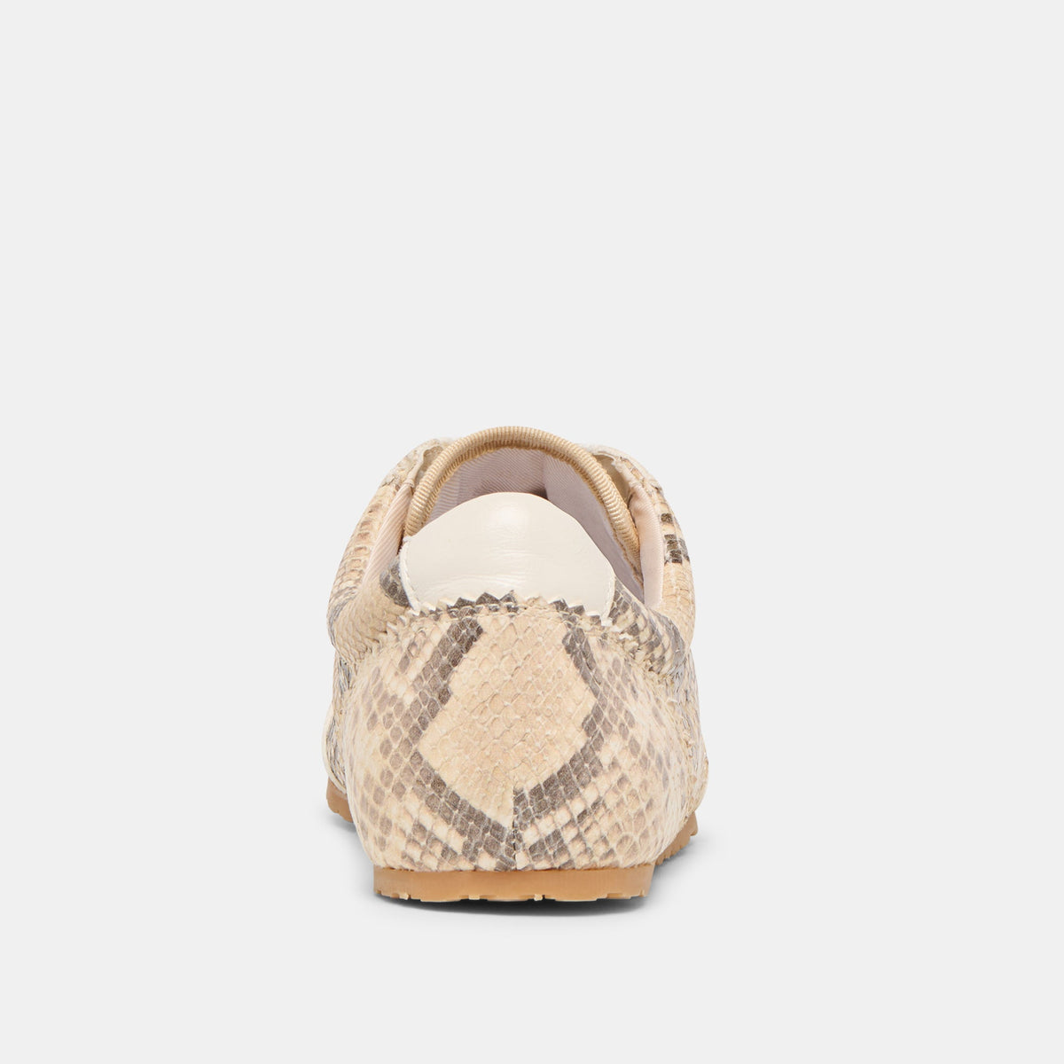Dorie Natural Snake Embossed Leather Sneakers | Dolce Vita Latest