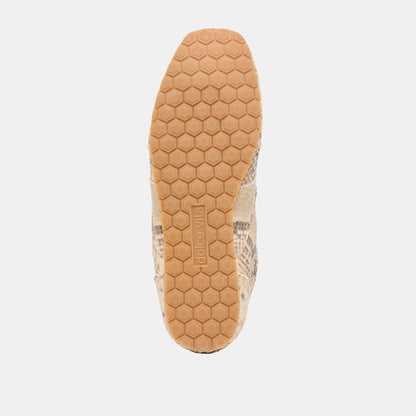 Dorie Natural Snake Embossed Leather Sneakers | Dolce Vita Latest