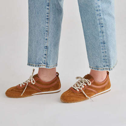 Viper Cognac Suede Sneakers | Dolce Vita Exclusive