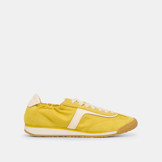 Sariya Yellow Nylon Sneakers | Dolce Vita Deals