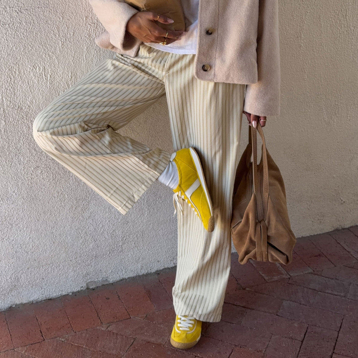 Sariya Yellow Nylon Sneakers | Dolce Vita Deals