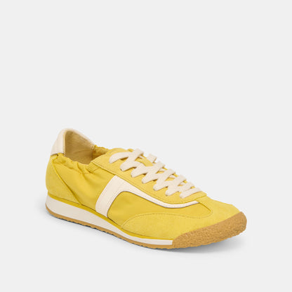 Sariya Yellow Nylon Sneakers | Dolce Vita Deals