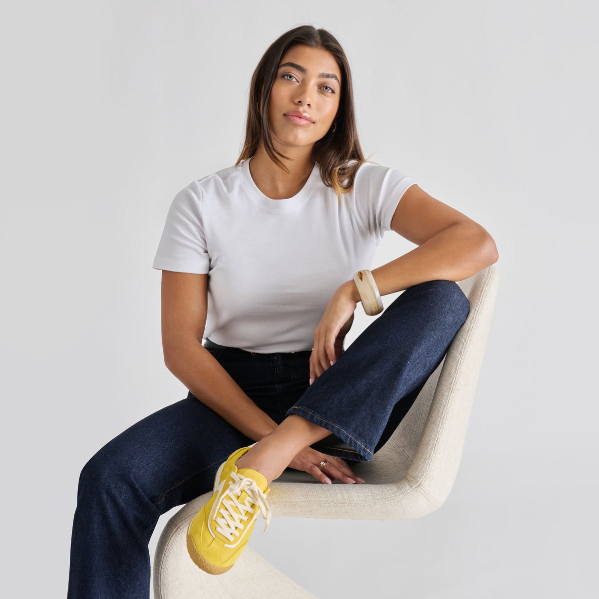 Sariya Yellow Nylon Sneakers | Dolce Vita Deals