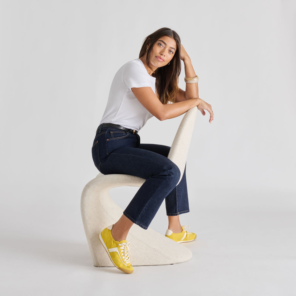 Sariya Yellow Nylon Sneakers | Dolce Vita Deals