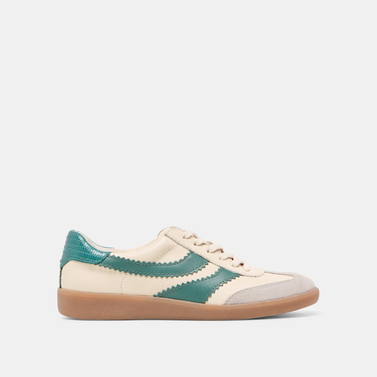 Merit White Green Leather Sneakers | Dolce Vita Value