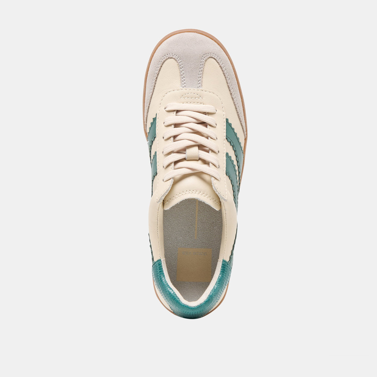 Merit White Green Leather Sneakers | Dolce Vita Value