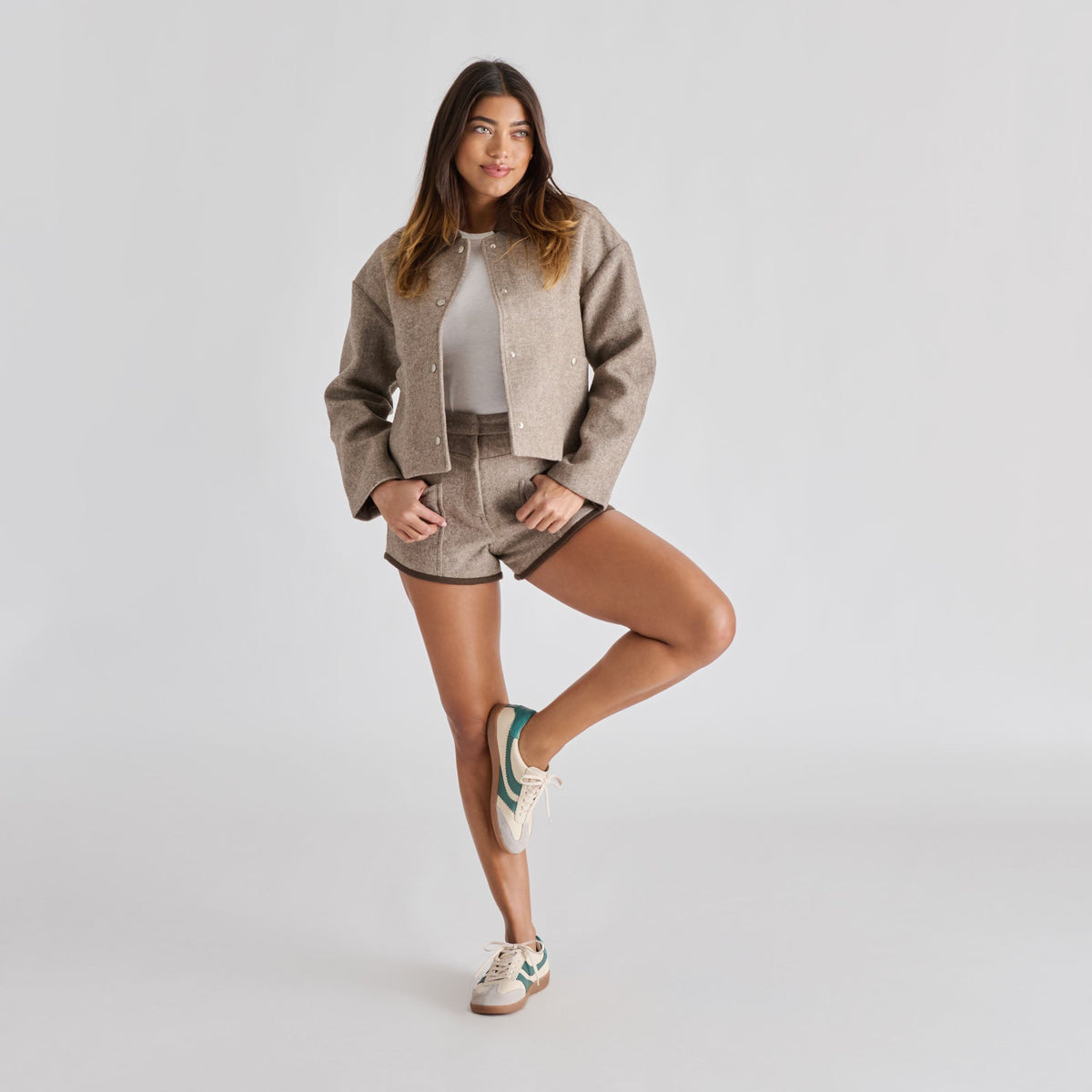 Merit White Green Leather Sneakers | Dolce Vita Value