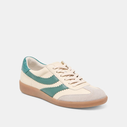 Merit White Green Leather Sneakers | Dolce Vita Value