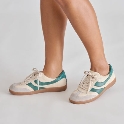 Merit White Green Leather Sneakers | Dolce Vita Value