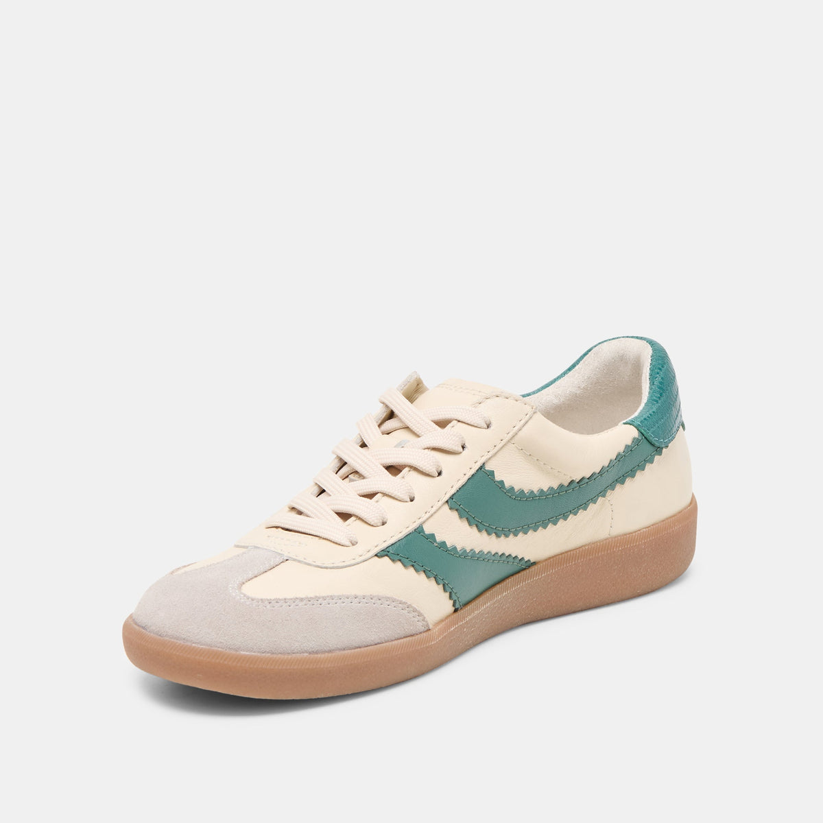 Merit White Green Leather Sneakers | Dolce Vita Value