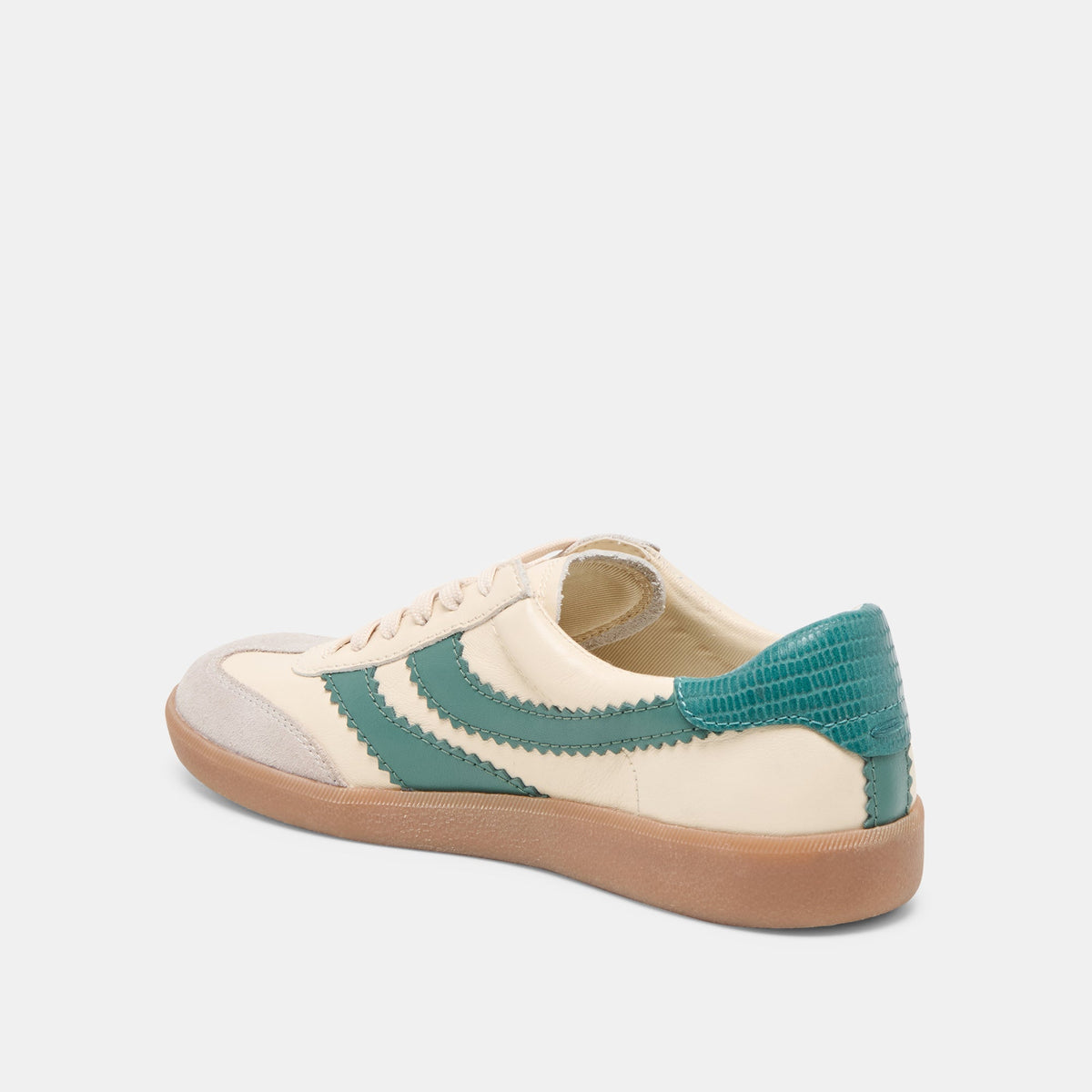 Merit White Green Leather Sneakers | Dolce Vita Value