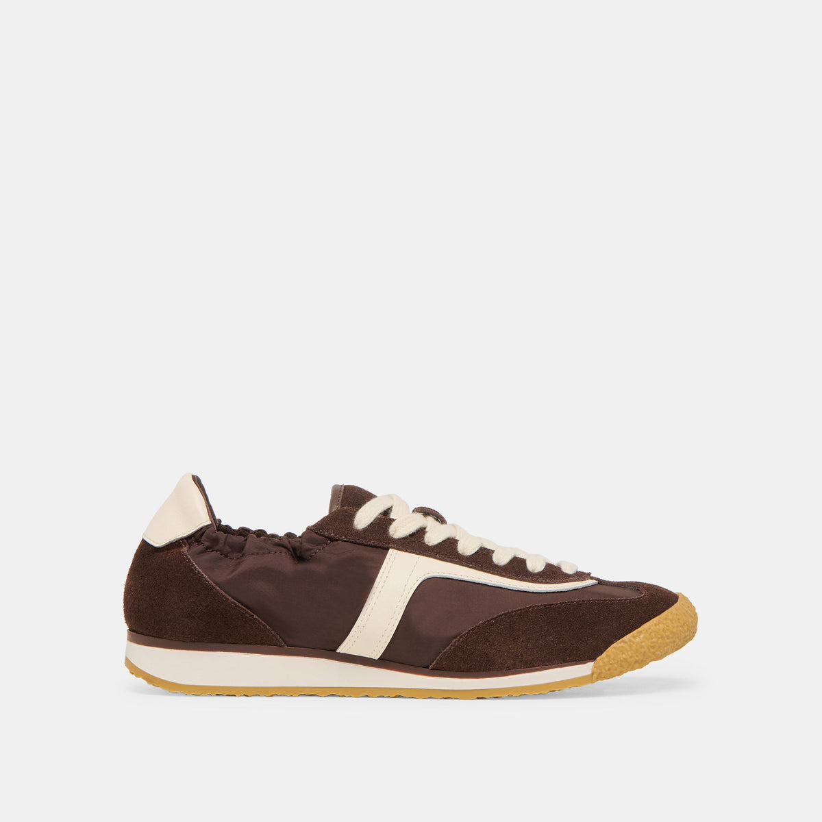 Sariya Dk Brown Nylon Sneakers | Dolce Vita Trusted