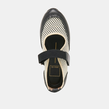 Seline White Black Mesh Sneakers | Dolce Vita Exclusive