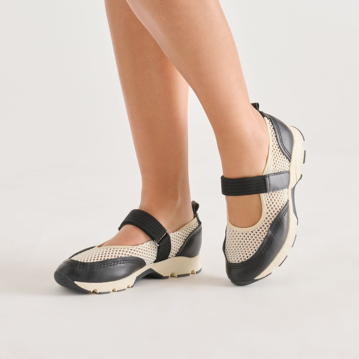 Seline White Black Mesh Sneakers | Dolce Vita Exclusive