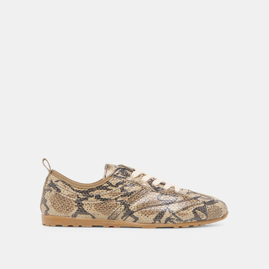 Viper Snake Print Embossed Leather Sneakers | Dolce Vita Best Seller