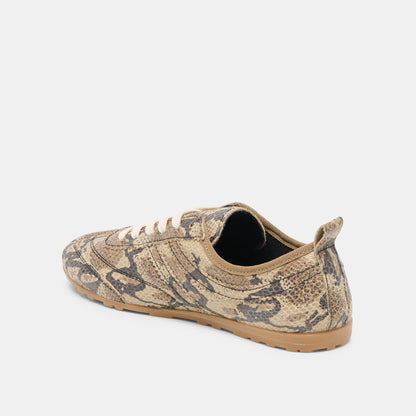 Viper Snake Print Embossed Leather Sneakers | Dolce Vita Best Seller