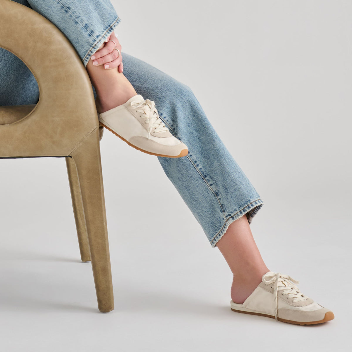 Daris White Nylon Sneakers | Dolce Vita Popular