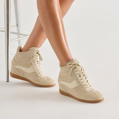 Issac Oatmeal Suede Sneakers | Dolce Vita Sale