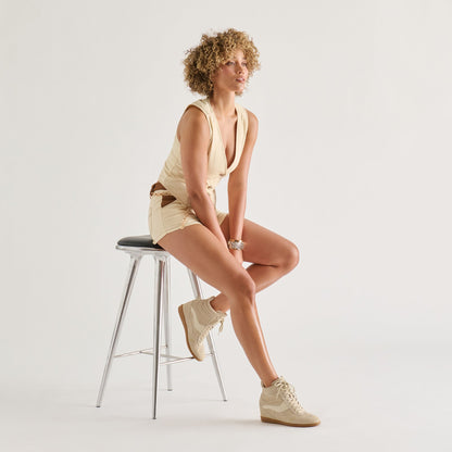 Issac Oatmeal Suede Sneakers | Dolce Vita Sale