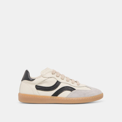 Rebel White Black Leather Sneakers | Dolce Vita Quality