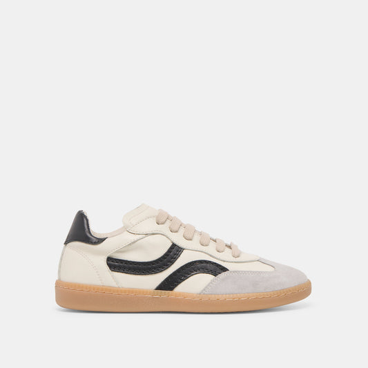 Rebel White Black Leather Sneakers | Dolce Vita Quality
