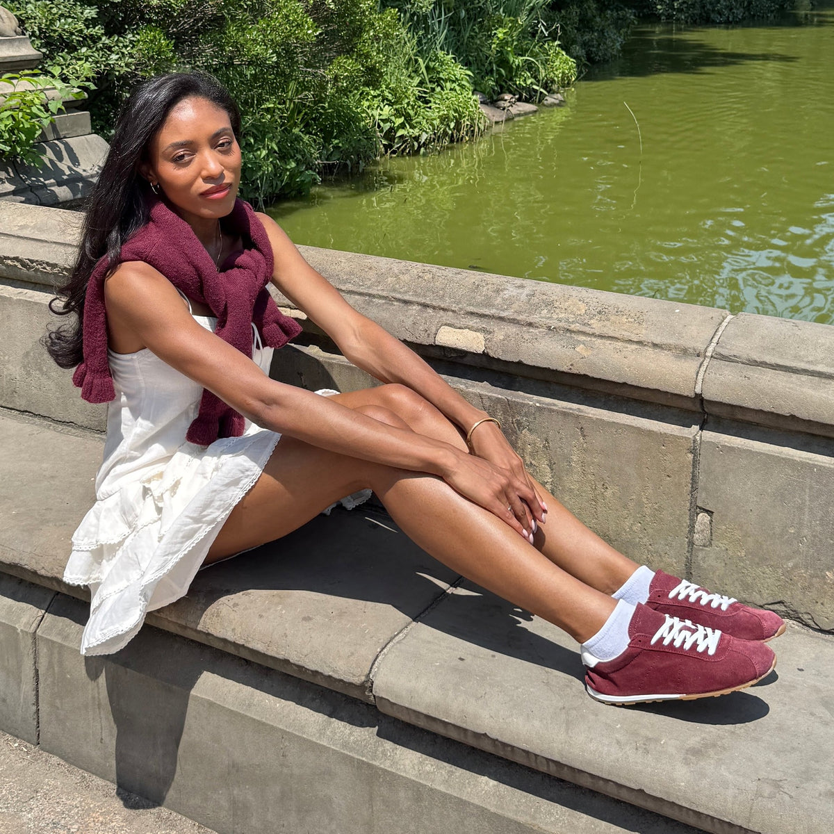 Serina Burgundy Suede Sneakers | Dolce Vita Trusted