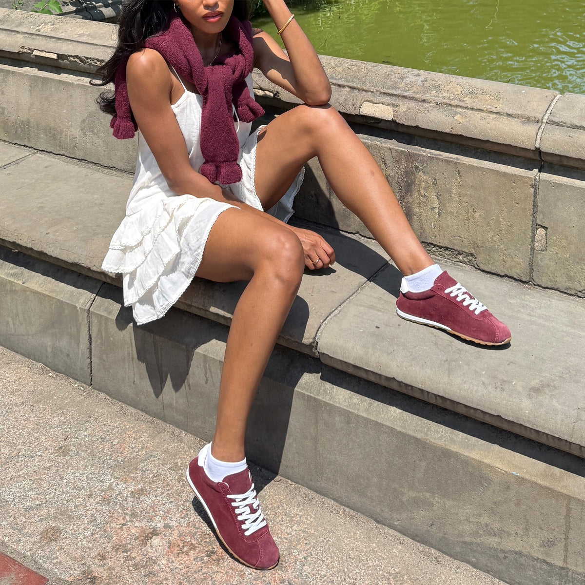 Serina Burgundy Suede Sneakers | Dolce Vita Trusted