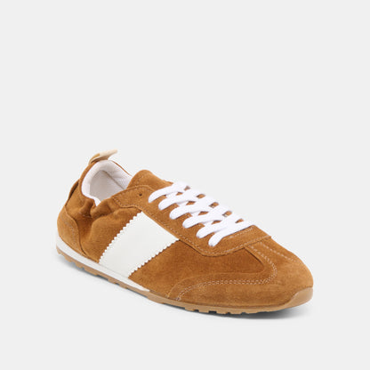 Shyla Cognac Suede Sneakers | Dolce Vita Quality