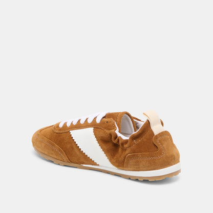 Shyla Cognac Suede Sneakers | Dolce Vita Quality