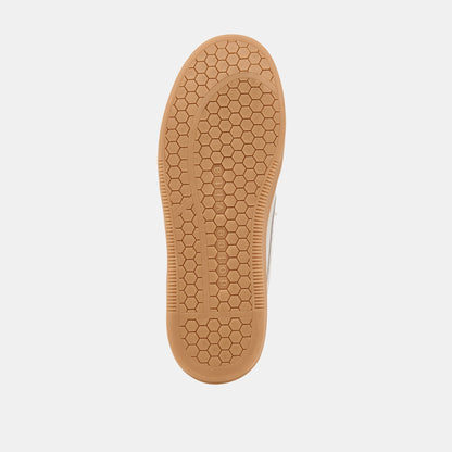 Notice Slide Plush Off White Crackled Leather Sneakers | Dolce Vita Special Offer