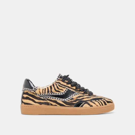 Notice Stitch Tiger Calf Hair Sneakers | Dolce Vita Premium