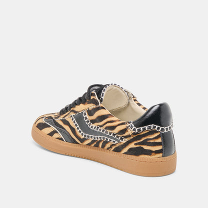 Notice Stitch Tiger Calf Hair Sneakers | Dolce Vita Premium