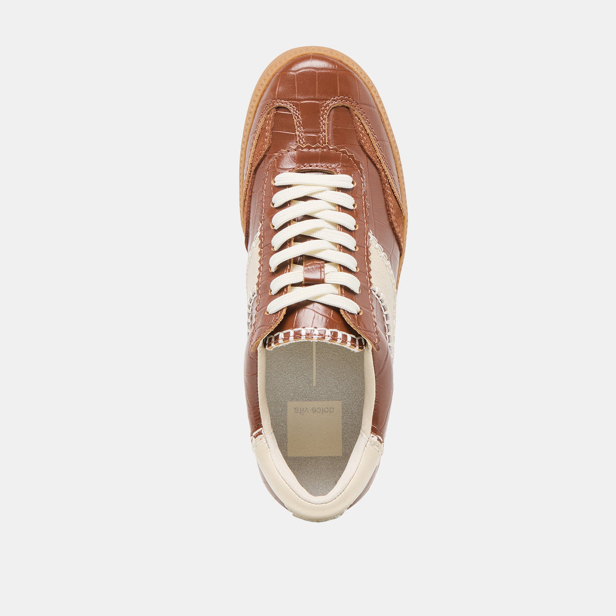 NOTICE STITCH SNEAKERS COGNAC CROCO EMBOSSED LEATHER
 – Dolce Vita | Dolce Vita Popular