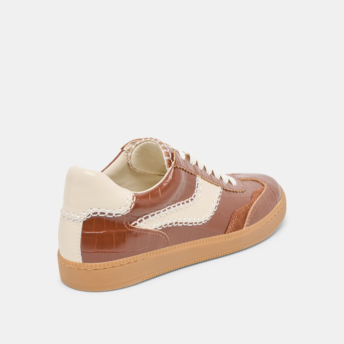 NOTICE STITCH SNEAKERS COGNAC CROCO EMBOSSED LEATHER
 – Dolce Vita | Dolce Vita Popular