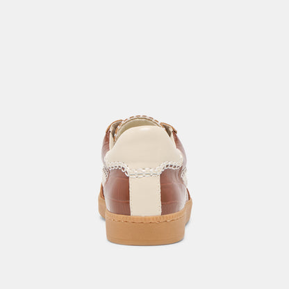 NOTICE STITCH SNEAKERS COGNAC CROCO EMBOSSED LEATHER
 – Dolce Vita | Dolce Vita Popular