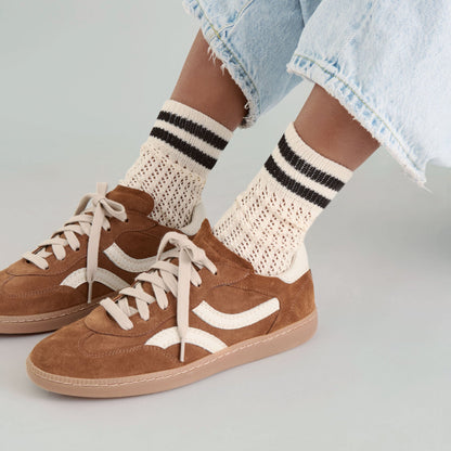 Rebel Pecan Suede Sneakers | Dolce Vita Best Seller