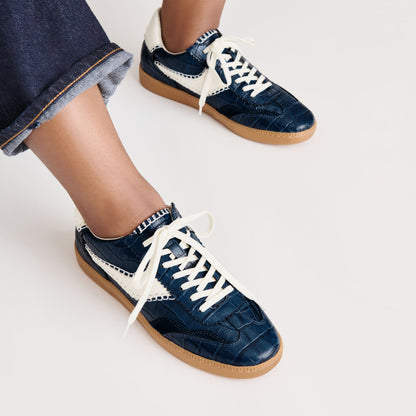 NOTICE STITCH SNEAKERS INK CROCO EMBOSSED LEATHER
 – Dolce Vita | Dolce Vita Best Seller