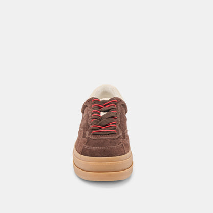 Naomy H2O Waterproof Dk Brown Suede Sneakers | Dolce Vita Featured