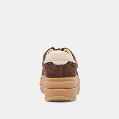Naomy H2O Waterproof Dk Brown Suede Sneakers | Dolce Vita Featured