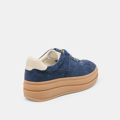 Naomy H2O Waterproof Navy Suede Sneakers | Dolce Vita Featured