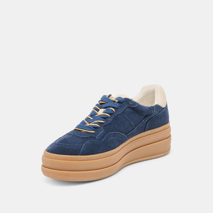 Naomy H2O Waterproof Navy Suede Sneakers | Dolce Vita Featured