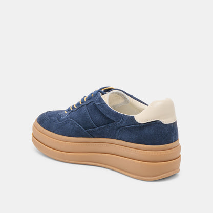Naomy H2O Waterproof Navy Suede Sneakers | Dolce Vita Featured