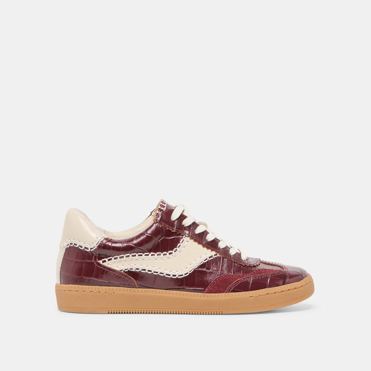 NOTICE STITCH SNEAKERS OXBLOOD CROCO EMBOSSED LEATHER
 – Dolce Vita | Dolce Vita Hot Sale