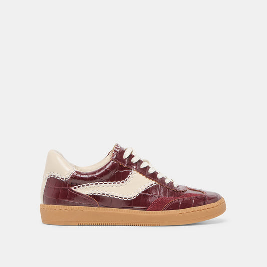 NOTICE STITCH SNEAKERS OXBLOOD CROCO EMBOSSED LEATHER
 – Dolce Vita | Dolce Vita Hot Sale