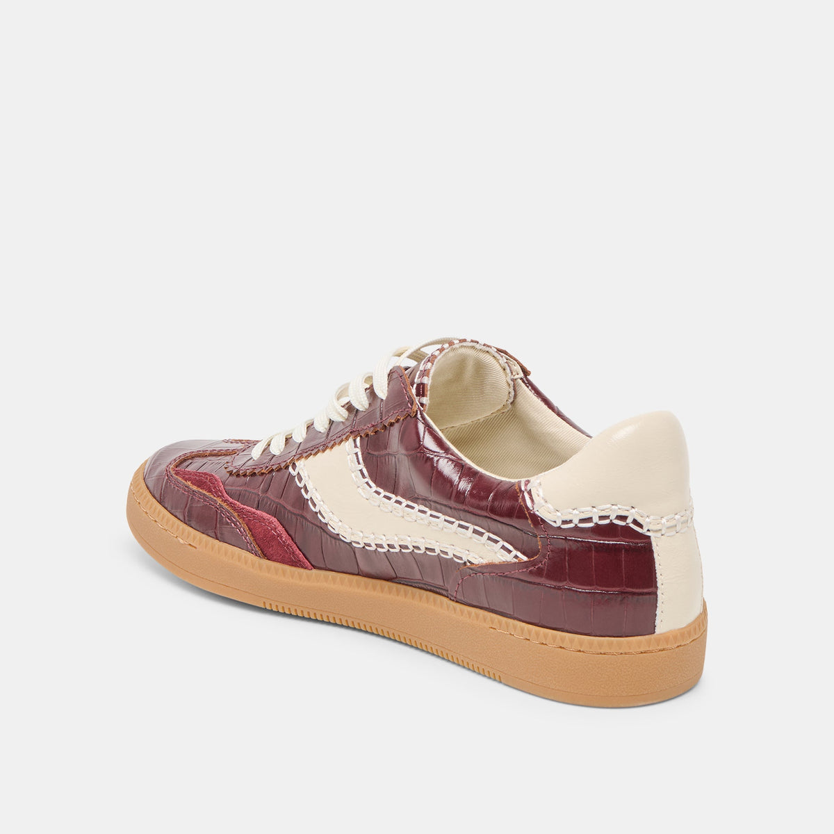 NOTICE STITCH SNEAKERS OXBLOOD CROCO EMBOSSED LEATHER
 – Dolce Vita | Dolce Vita Hot Sale