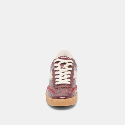 NOTICE STITCH SNEAKERS OXBLOOD CROCO EMBOSSED LEATHER
 – Dolce Vita | Dolce Vita Hot Sale